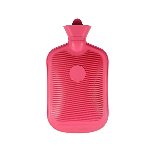 Botella de agua caliente de goma clásica con estampado de impresión